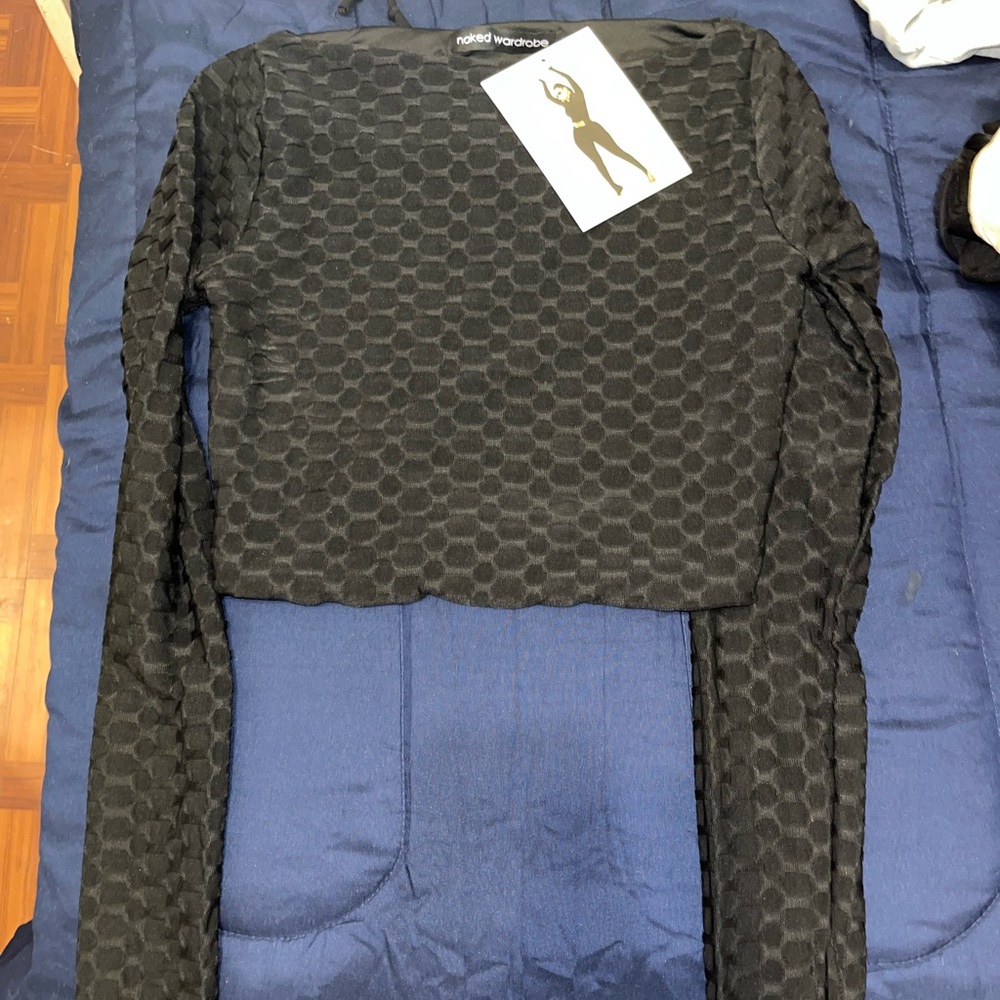 Naked wardrobe top black new